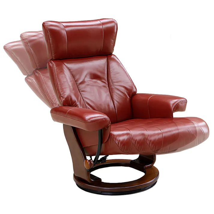 to meet リクライニングチェア アニータ ルビーレッド 一人用 オットマン パーソナルチェア リクライニング 北欧 ソファー 1人掛け 収納付き アニータ 157264 回転 本革 おしゃれ【別送品】