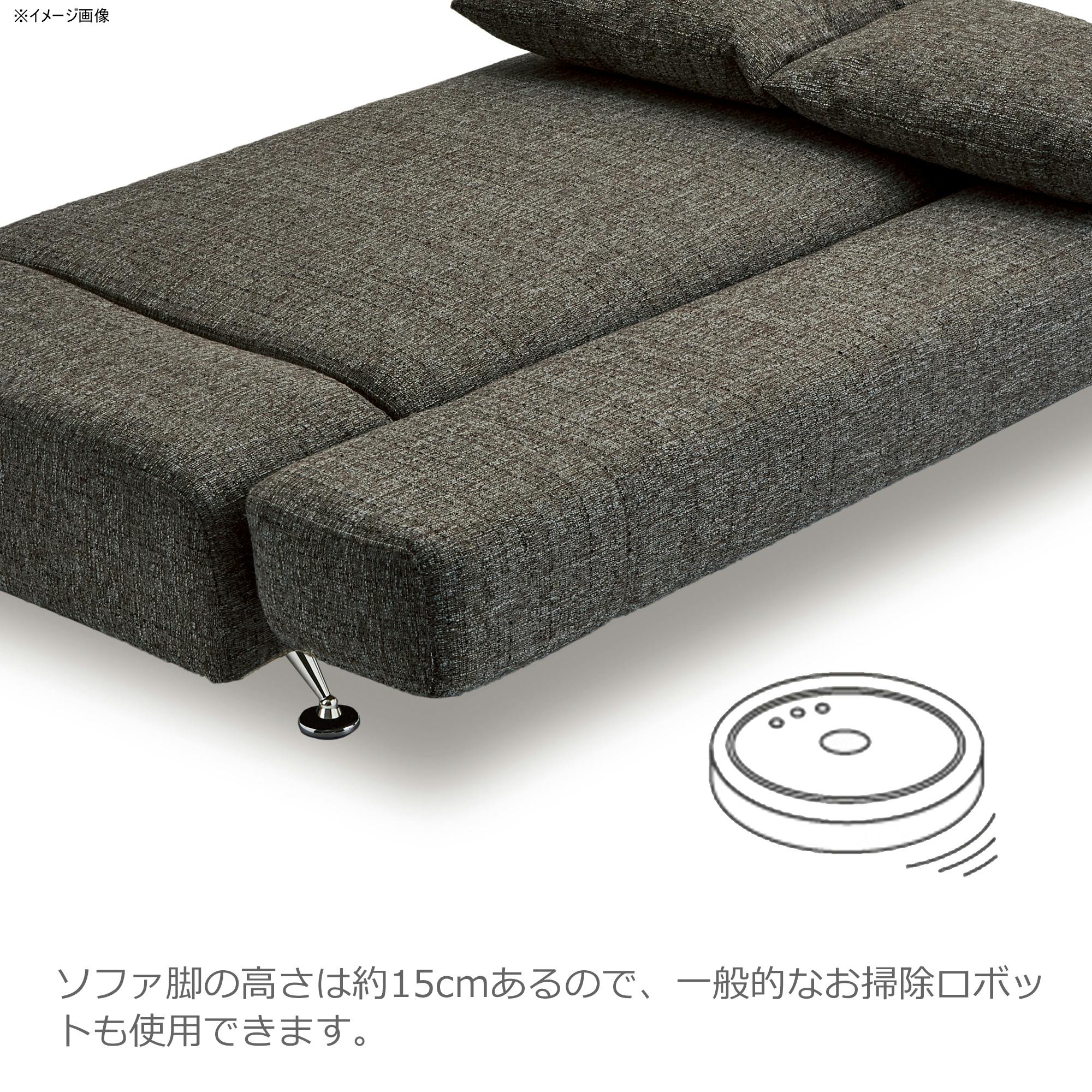 ツイード仕様3人掛けソファライトブルーポケットコイル仕様 ツイード