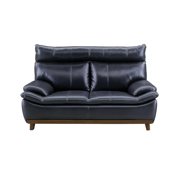 to meet ソファー ミラージュ3 ブルー 2人掛け おしゃれ ソファ 二人掛け ハイバック コンパクト 二人用 2人用 シンプル ブラウン ブラック 革 レザー ミラージュ 221961 高級感 カラバリ 高め【別送品】