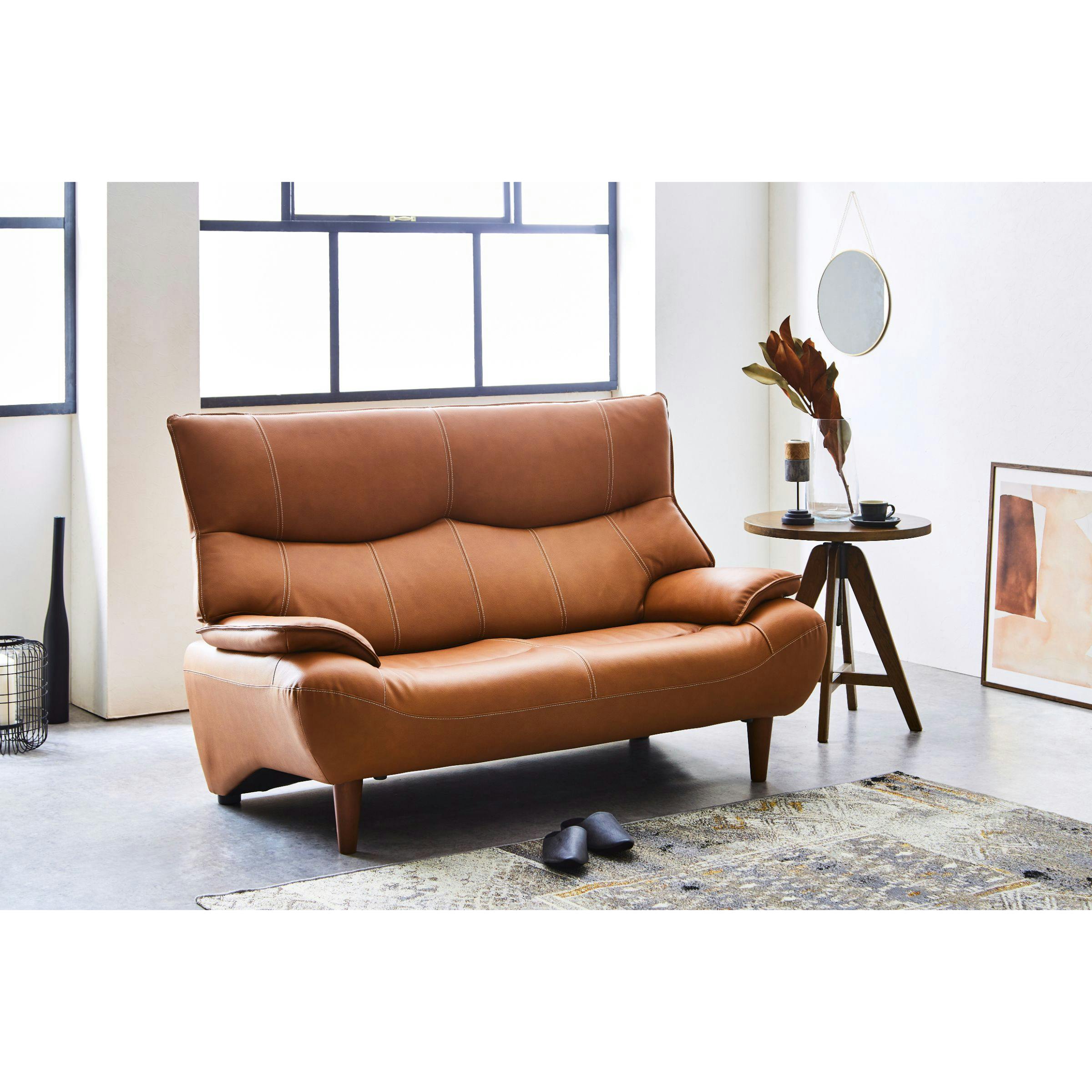 to meet ソファー マリアン ブラック ソファ 2人掛け 二人掛け 革張り