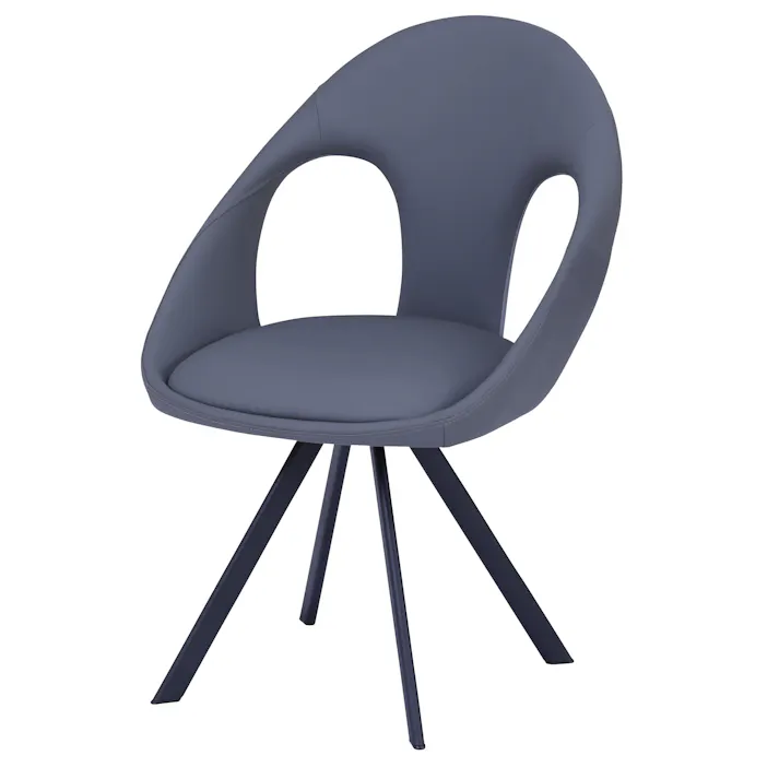 to meet チェア アーロン ナチュラル 椅子 イス いす ダイニングチェア アーロン ナチュラル 背付き 回転 スチール脚 PVC 合皮 アーロン 356201 おしゃれ 立ち座りしやすい オートリターン【別送品】