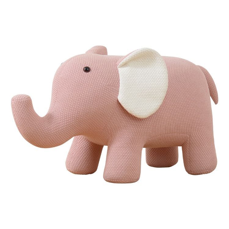to meet ぬいぐるみ スプーンミーゾウ ピンク スツール アニマル 布地
