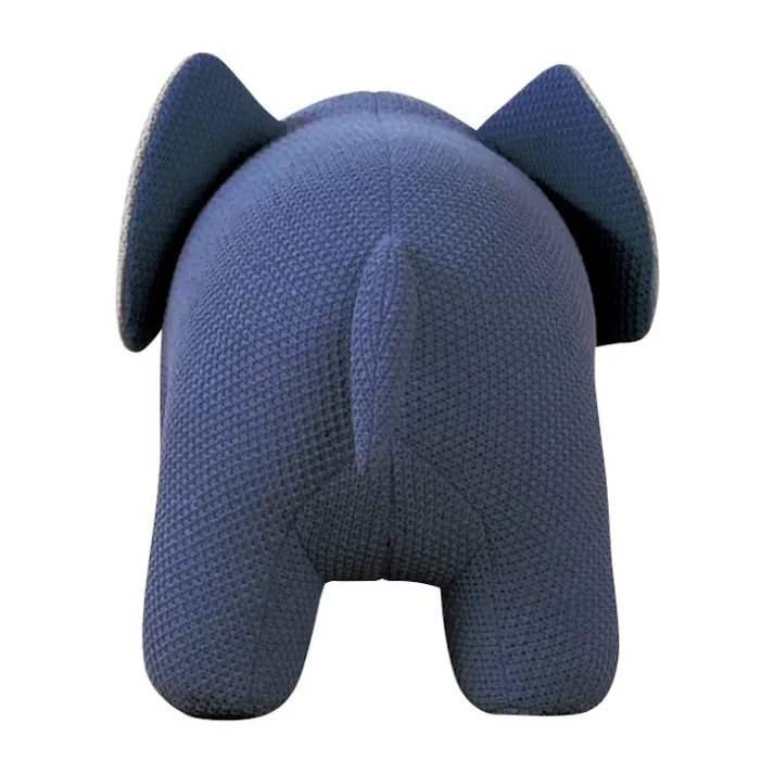 関家具 to meet 大川家具 ぬいぐるみ スプーンミー ゾウ ブルー スツール アニマル 布張り ファブリック ハンドメイド コットン 動物スツール 子ども椅子 おもちゃ ゾウ 332584(配送方法:軒下渡し) 4550139325841【別送品】
