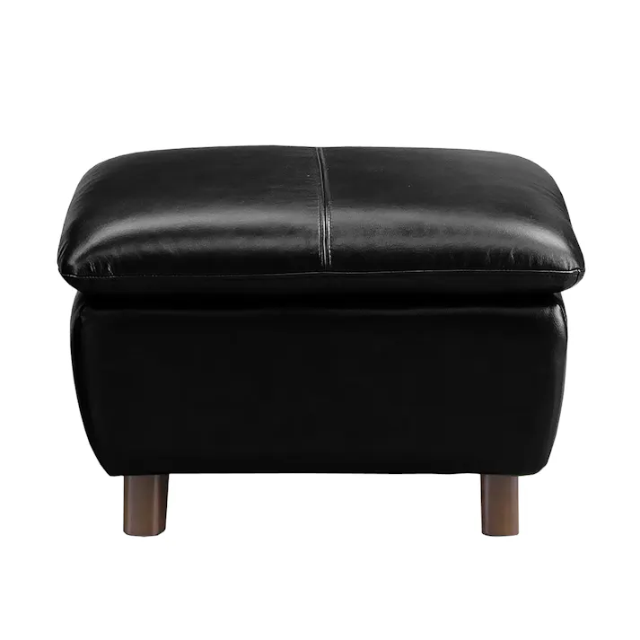 to Meet ソファ ミラージュ3 ブラック スツール 本革 牛革 合皮 リビング 椅子 218913 高級感 レザーソファ 革ソファ【別送品】