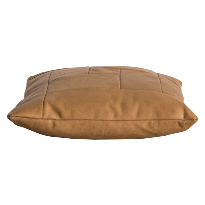 COMFORM(CRASH コンフォーム) ソファ ドロップ キャメル レザーテックス フェザー リビング 椅子 286139 本革風 パッチワーク おしゃれ【別送品】