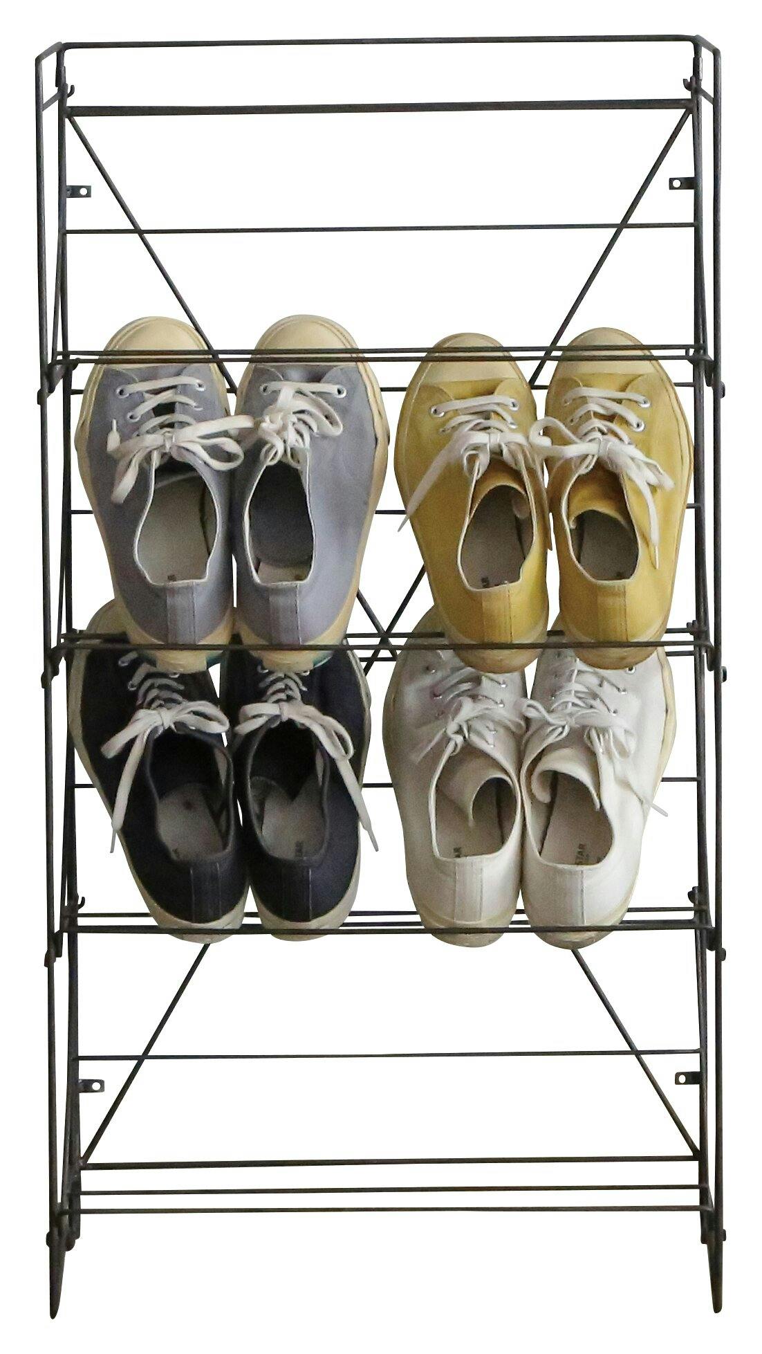 etc.(CRASH エトセトラ) 収納家具 デック ブラック ワイド スチール 靴