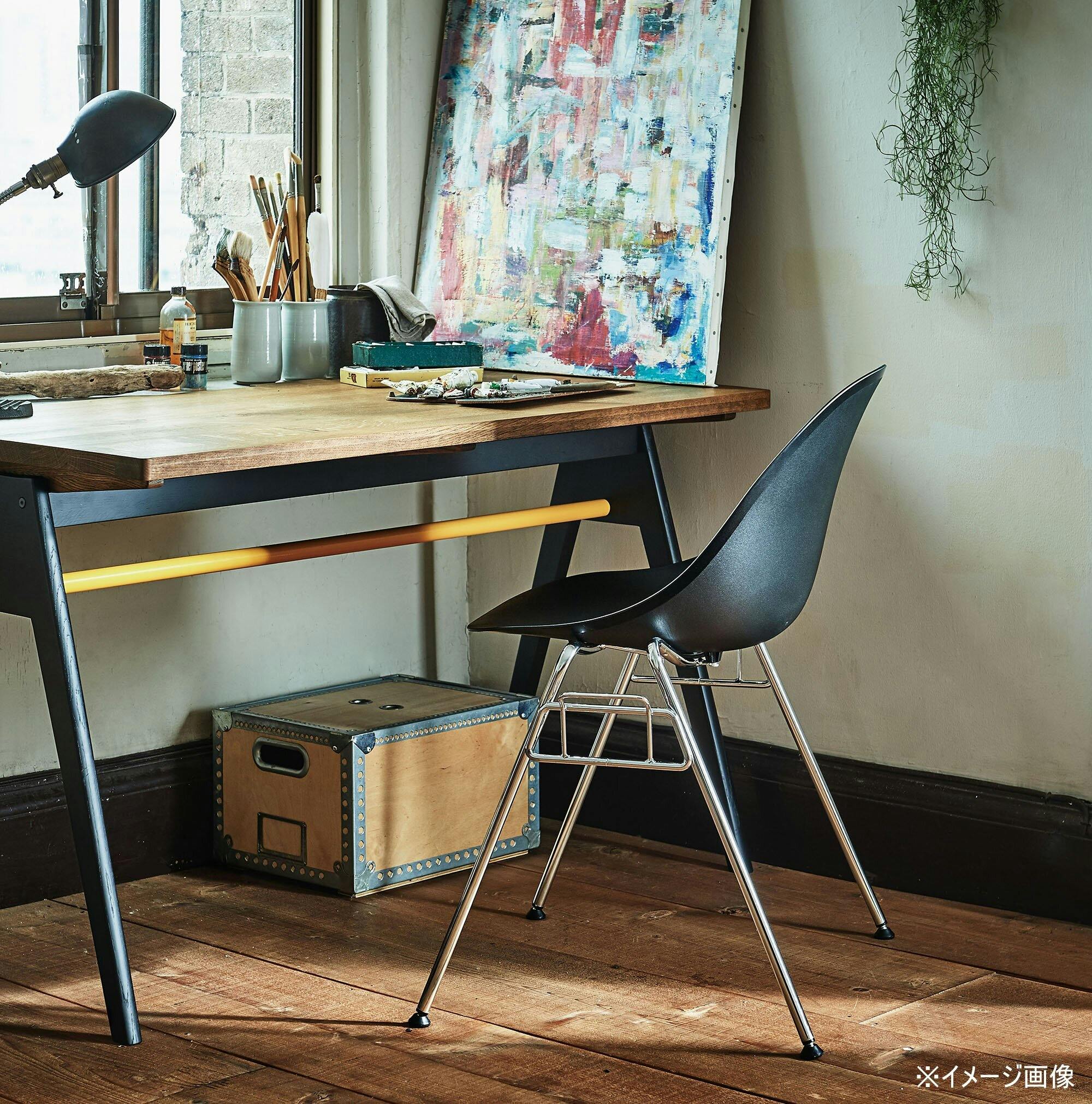 ダイニングチェア yui yuu(CRASH ユー) チェア エッグ ブラック 樹脂素材 スチール 椅子