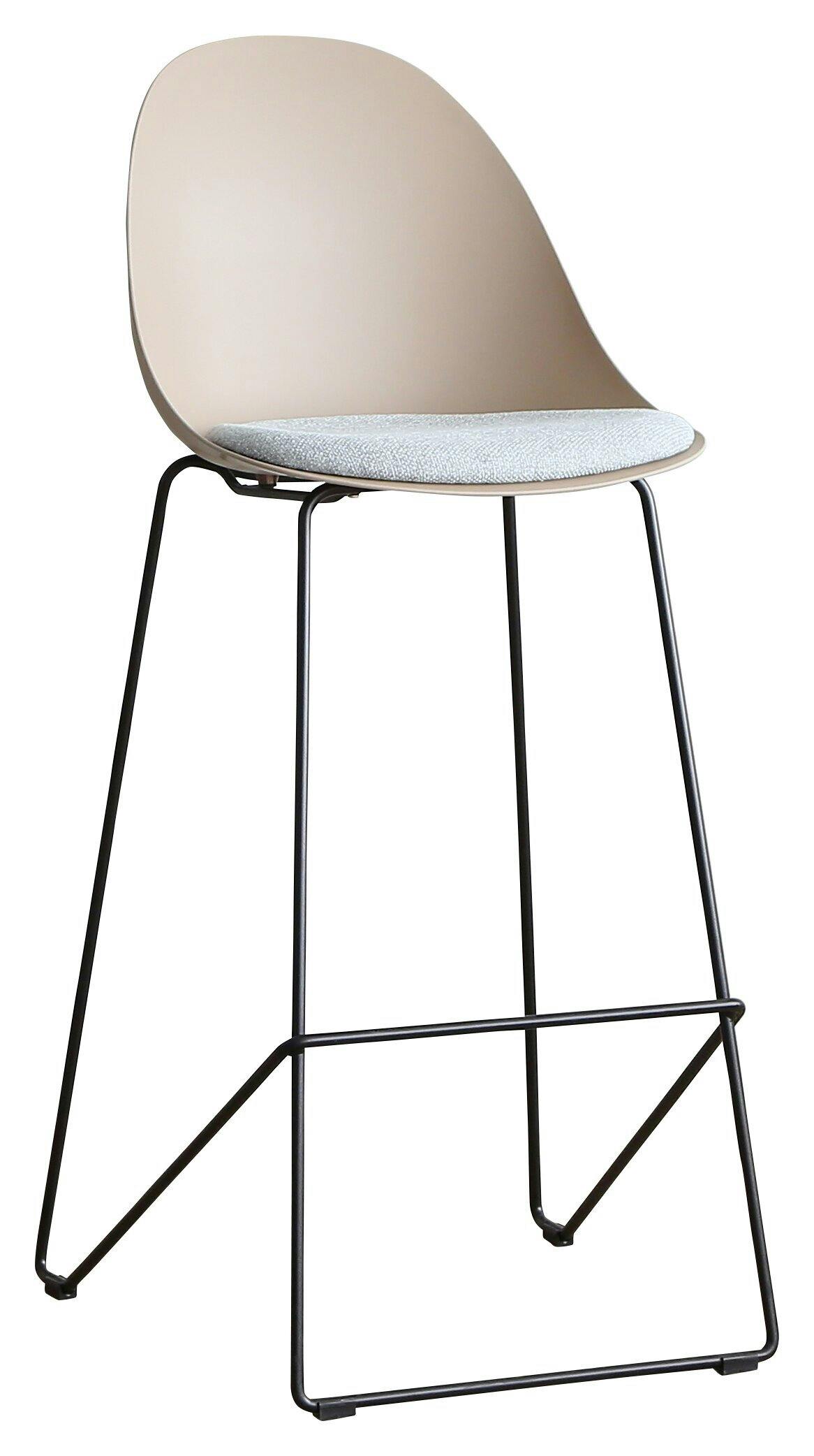 yuu(CRASH ユー) カウンターチェア エッグ ベージュ 樹脂素材 スチール