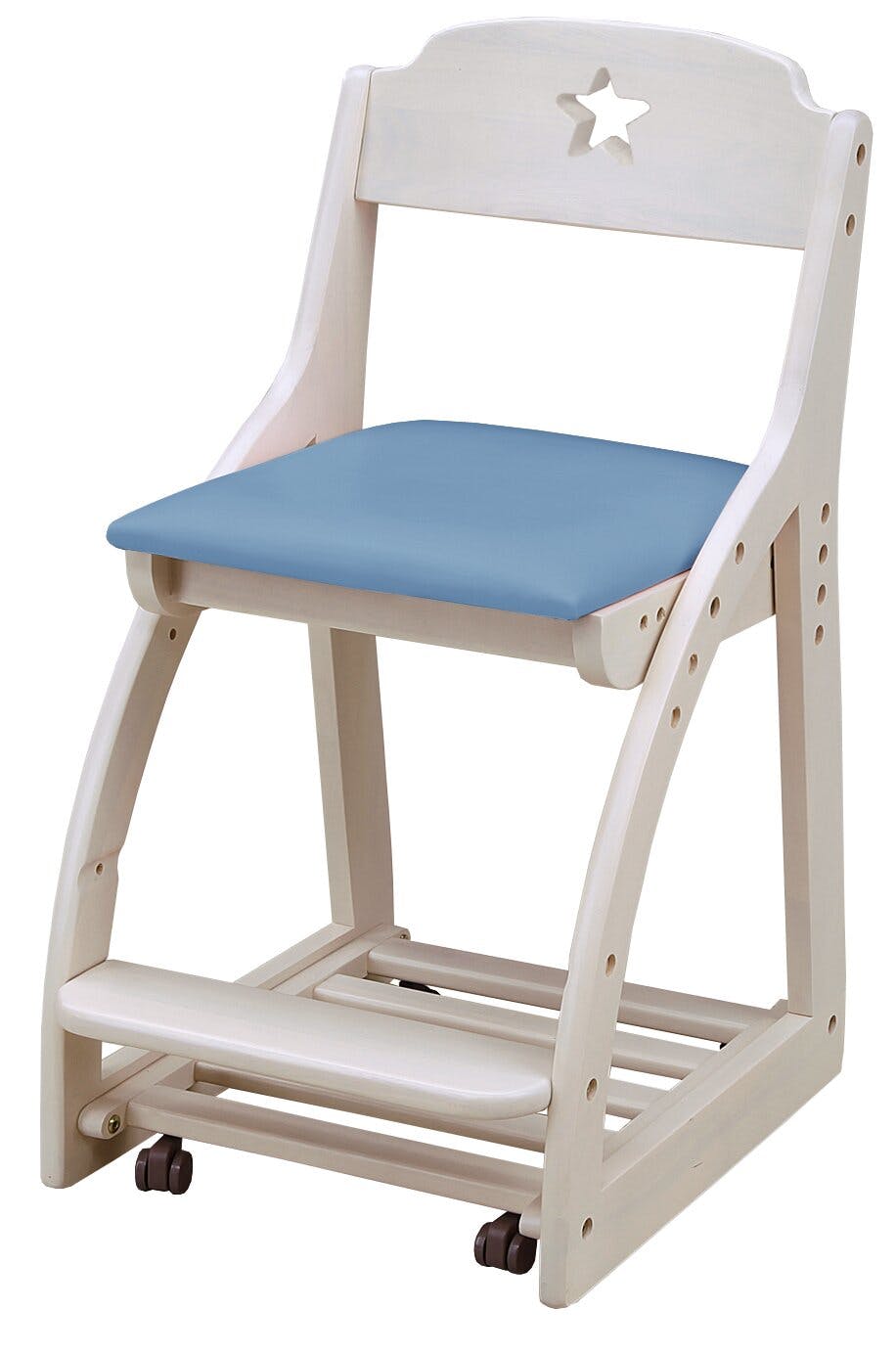 学習椅子 学習チェア アリエル4 ブルー ラバーウッド 椅子 子供用家具 学習木製椅子 チェア 333305