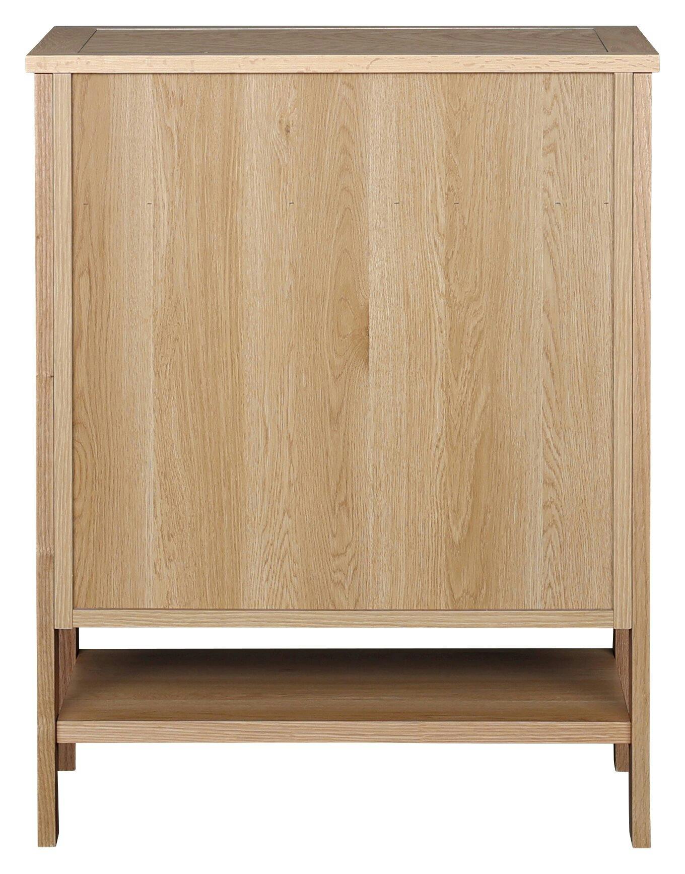 NIPPONAIRE(ニッポネア) チェスト コーニス オーク ガラス付き/幅100cm