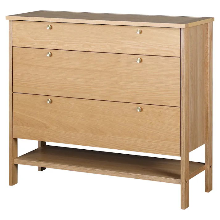 NIPPONAIRE(ニッポネア) チェスト コーニス オーク ガラス無し/幅100cm ホワイトオーク材 突板材 国産家具 国産 収納家具 タンス 箪笥 356872 アクセサリー かわいい おしゃれ【別送品】