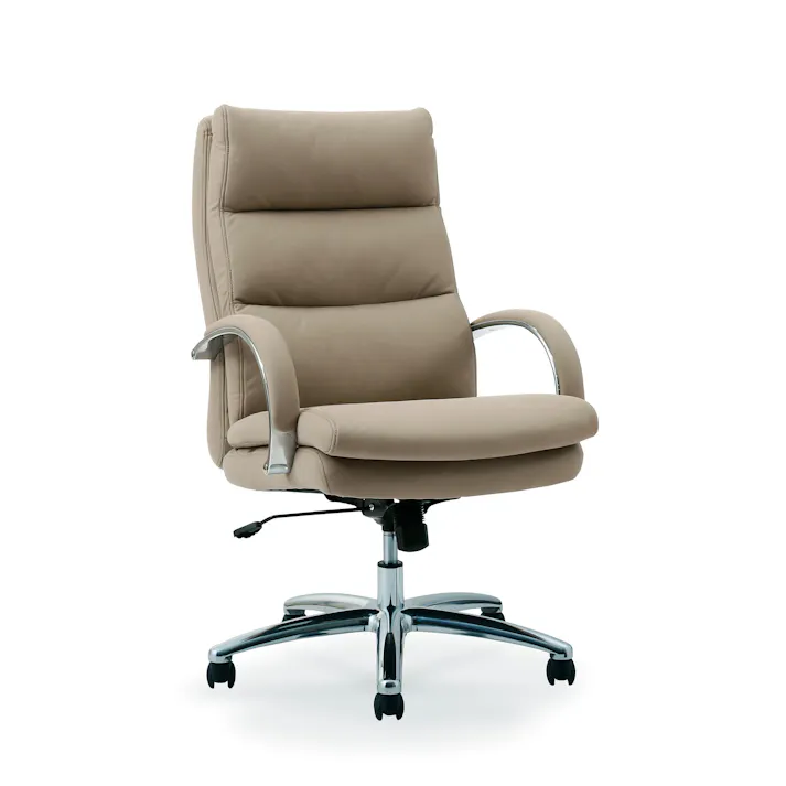 WINcase オフィスチェア グラント ベージュ ハイタイプ アルミニウム シルキーファイバー デスクチェア 事務椅子 ワークチェア 椅子 チェア 仕事椅子 359142 座り心地 在宅 快適【別送品】