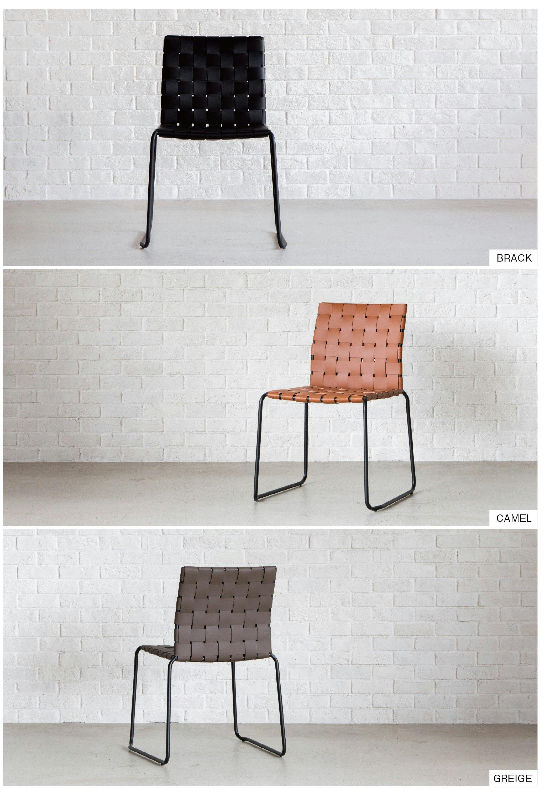 yuu(CRASH ユー) チェア ハーパー グレージュ リサイクルレザー