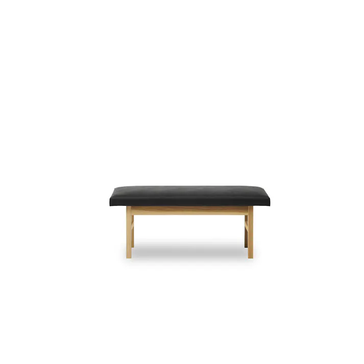 関家具 大川家具 NIPPONAIRE(ニッポネア) リビングダイニングソファ レイキ2 オーク/ブラック 幅100cm/背無し ホワイトオーク材 国産 ソファ リビング 食卓椅子 376286 (配送方法:開梱設置) 4550139762868【別送品】