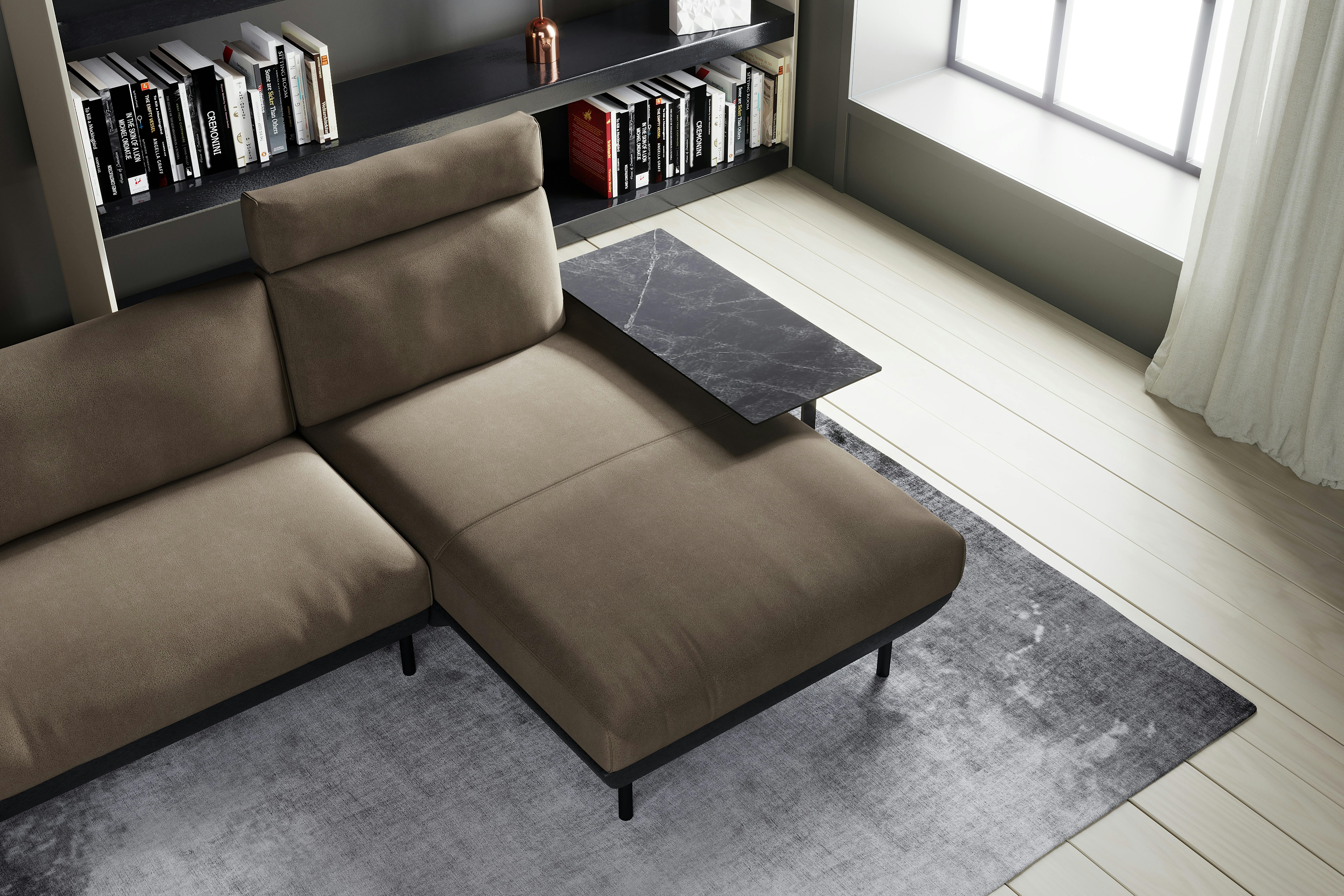 RELAXFORM Living サイドテーブル カルゴ ブラックストーン L