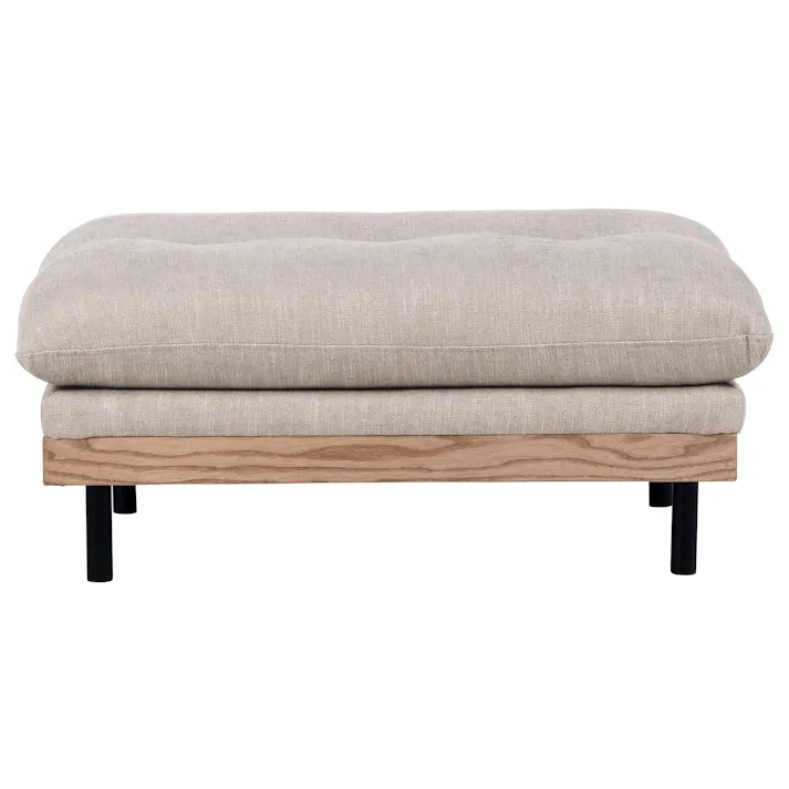 nora.(ノラ) ソファ フッカ A41カスタード オットマン ファブリック リビング 椅子 400252 おしゃれ ルンバ対応 リラックス【別送品】