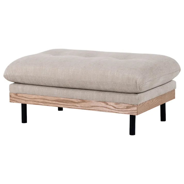 nora.(ノラ) ソファ フッカ A41カスタード オットマン ファブリック リビング 椅子 400252 おしゃれ ルンバ対応 リラックス【別送品】