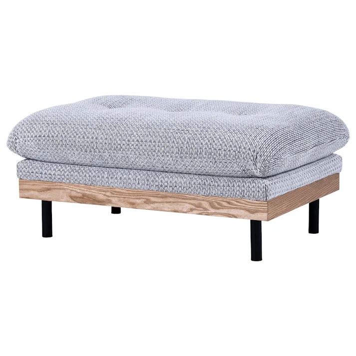 nora.(ノラ) ソファ フッカ F51ルクソールGY オットマン ファブリック リビング 椅子 400253 おしゃれ ルンバ対応 リラックス【別送品】