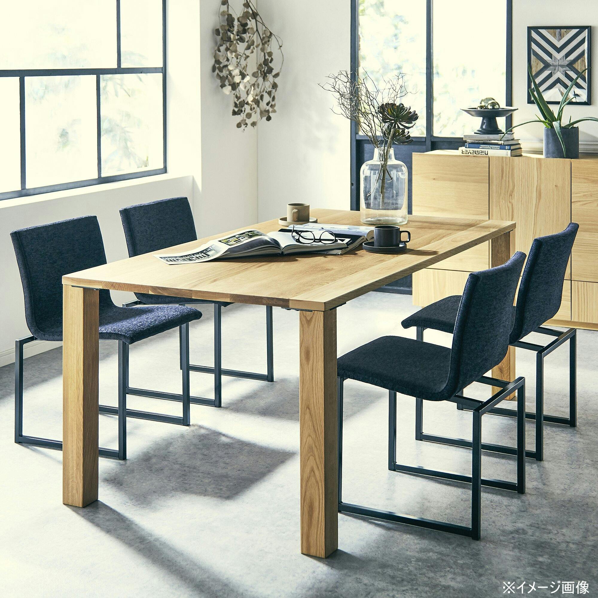 NIPPONAIRE(ニッポネア) チェア カラス ダークブルー/フレームブラック