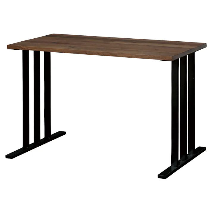 NIPPONAIRE(ニッポネア) デスク デクタ ウォールナット/スチール脚Dブラック デスク/110x60cm ウォールナット材 無垢材 国産 仕事 418363 テーブル 机 木製【別送品】