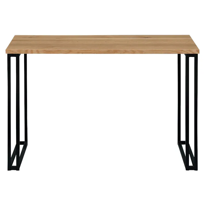 NIPPONAIRE(ニッポネア) デスク デクタ オーク/スチール脚Bブラック デスク/110x60cm ホワイトオーク材 無垢材 国産家具 国産 仕事 418373 テーブル 机 木製【別送品】