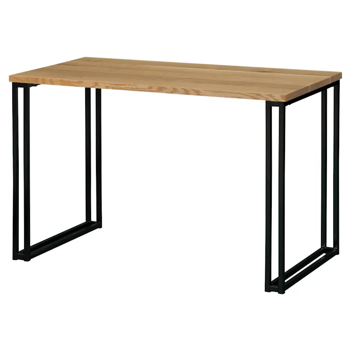 NIPPONAIRE(ニッポネア) デスク デクタ オーク/スチール脚Bブラック デスク/110x60cm ホワイトオーク材 無垢材 国産家具 国産 仕事 418373 テーブル 机 木製【別送品】