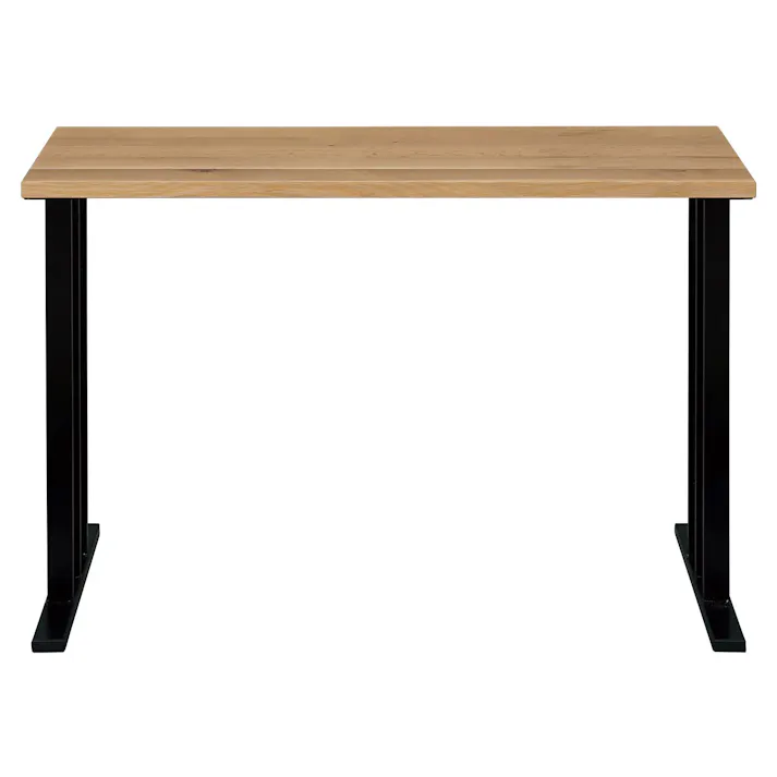 NIPPONAIRE(ニッポネア) デスク デクタ オーク/スチール脚Dブラック デスク/110x60cm ホワイトオーク材 無垢材 国産家具 国産 仕事 418375 テーブル 机 木製【別送品】