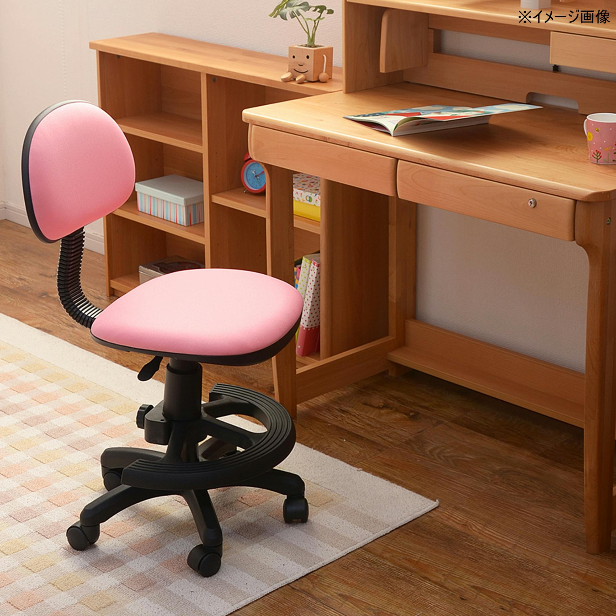 学習椅子 学習チェア ホップ7 布:ピンク ファブリック ナイロン