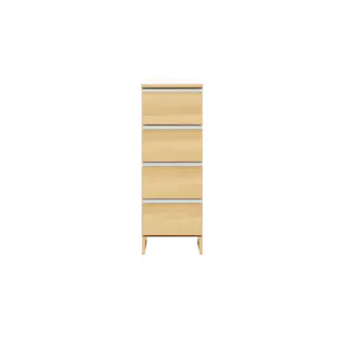 doi 収納家具 ランドリー収納 ポケット 高さ100cm ロータイプ ナチュラル 幅35cm 243735 省スペース 収納力抜群 洗濯機【別送品】