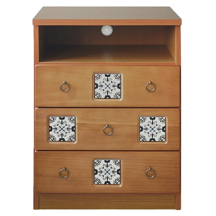 nakakei ミドルテレビボード スパニッシュ ナチュラル 幅60cm 326813 テレビ台 テレビ収納 ローボード【別送品】