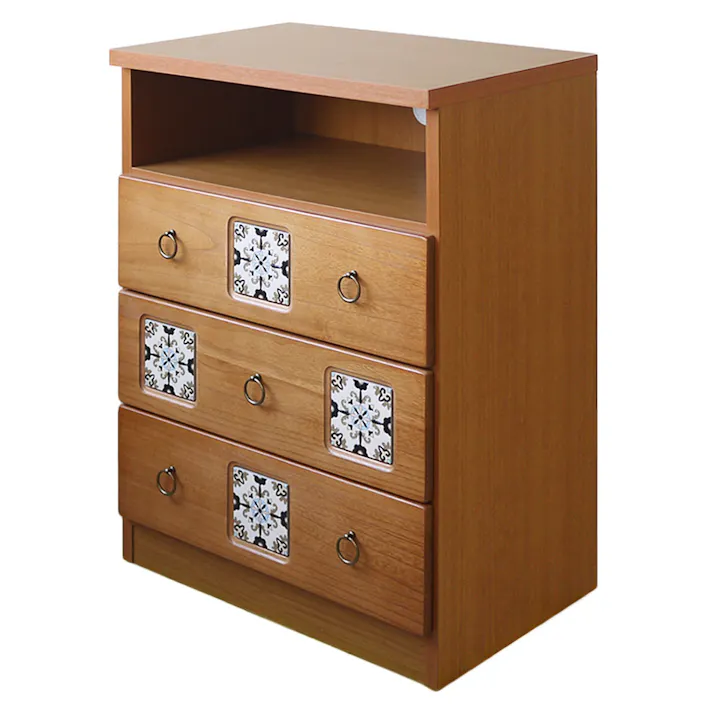 nakakei ミドルテレビボード スパニッシュ ナチュラル 幅60cm 326813 テレビ台 テレビ収納 ローボード【別送品】