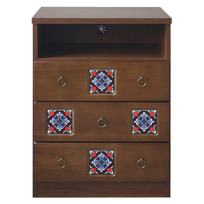 nakakei ミドルテレビボード スパニッシュ ブラウン 幅60cm 326815 テレビ台 テレビ収納 ローボード【別送品】