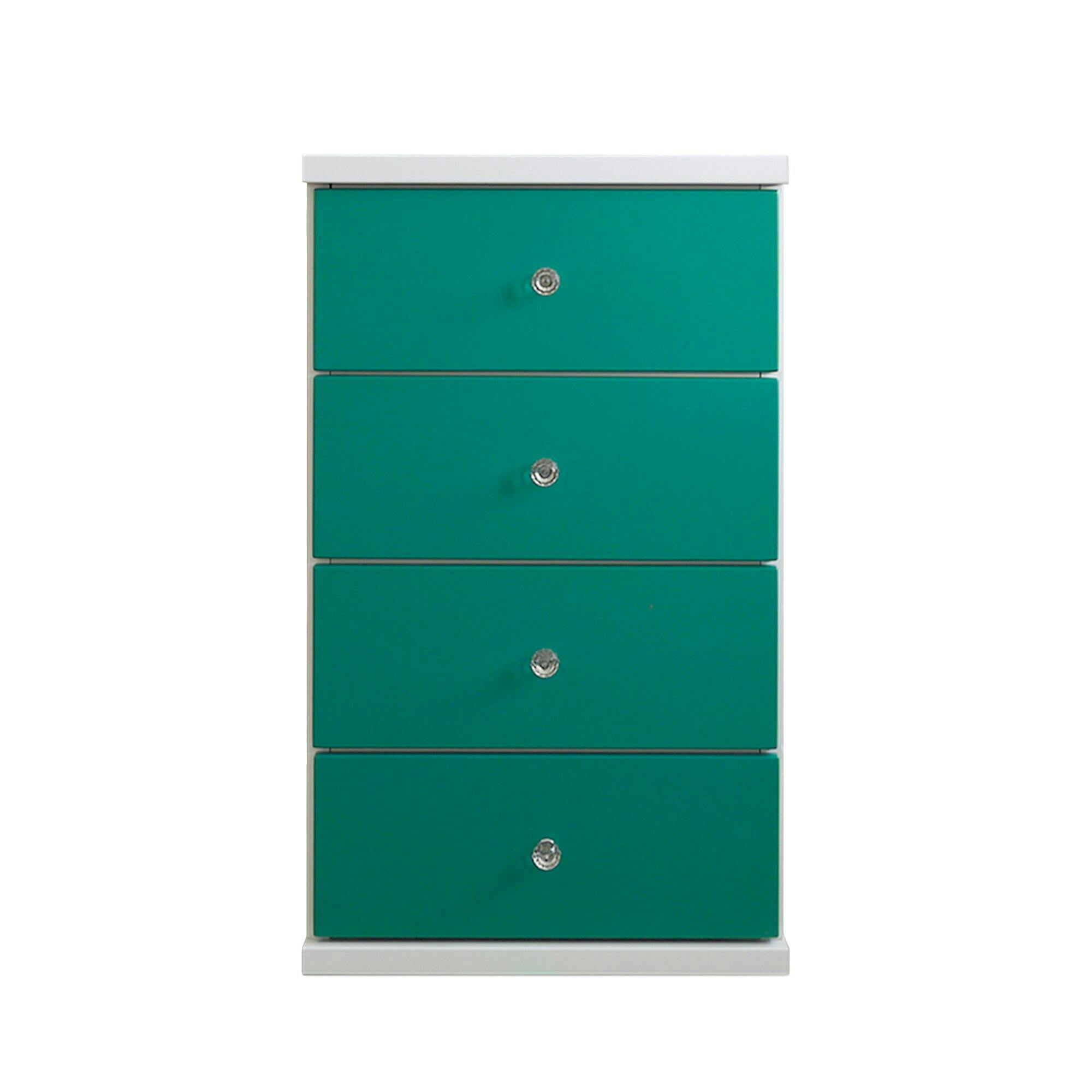 大川家具 nakakei チェスト キャンディ ターコイズ 幅44cm 4段タイプ 342104 (配送方法:軒先渡し) 4550139421048 チェスト・タンス 大川家具 nakakei チェスト キャンディ ターコイズ 幅44cm 4段タイプ 342104 (配送方法:軒先渡し) 4550139421048 チェスト・タンス