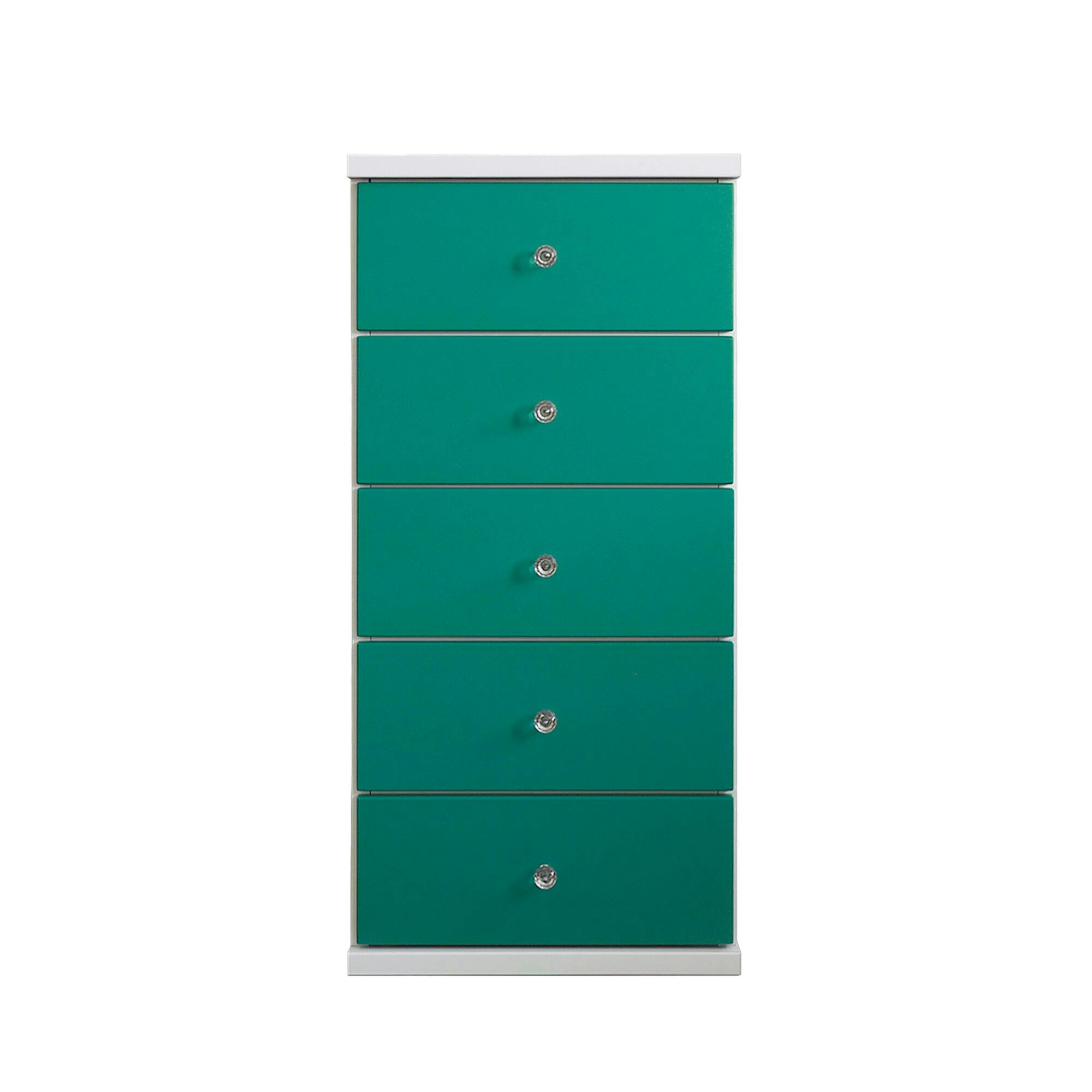 大川家具 nakakei チェスト キャンディ ターコイズ 幅44cm 5段タイプ 342105 (配送方法:軒先渡し) 4550139421055 チェスト・タンス 大川家具 nakakei チェスト キャンディ ターコイズ 幅44cm 5段タイプ 342105 (配送方法:軒先渡し) 4550139421055 チェスト・タンス