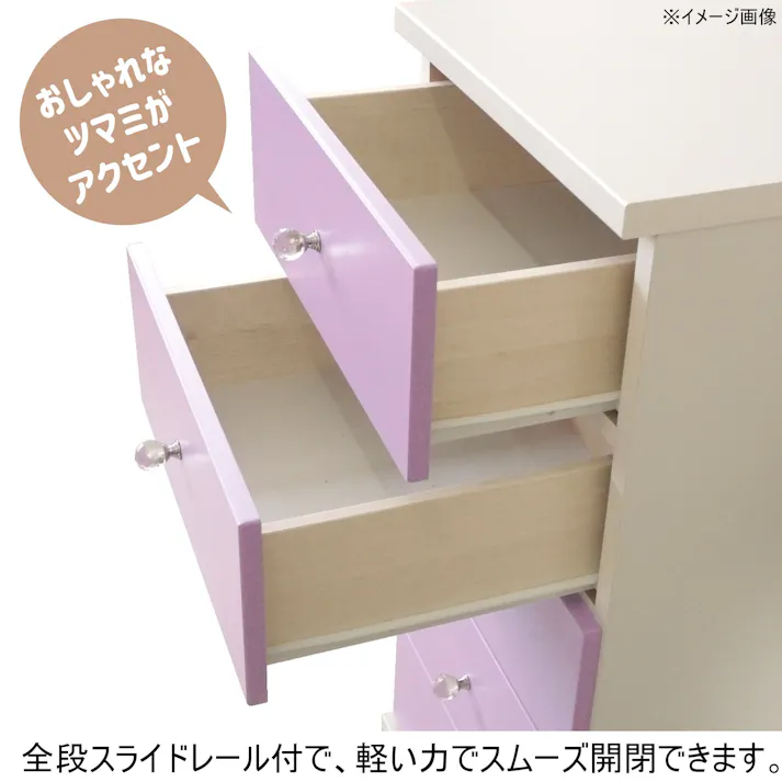 nakakei チェスト キャンディ ターコイズ 幅44cm 5段タイプ 342105 引き出し式 収納 物入れ【別送品】