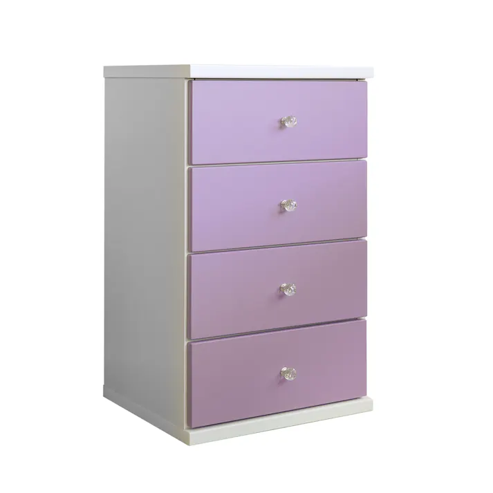 nakakei チェスト キャンディ パープル 幅44cm 4段タイプ 342108 引き出し式 収納 物入れ【別送品】