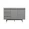 heisei サイドボード ロゼッタ グレー 幅120cm 371338 リビング収納 キャビネット 収納家具【別送品】
