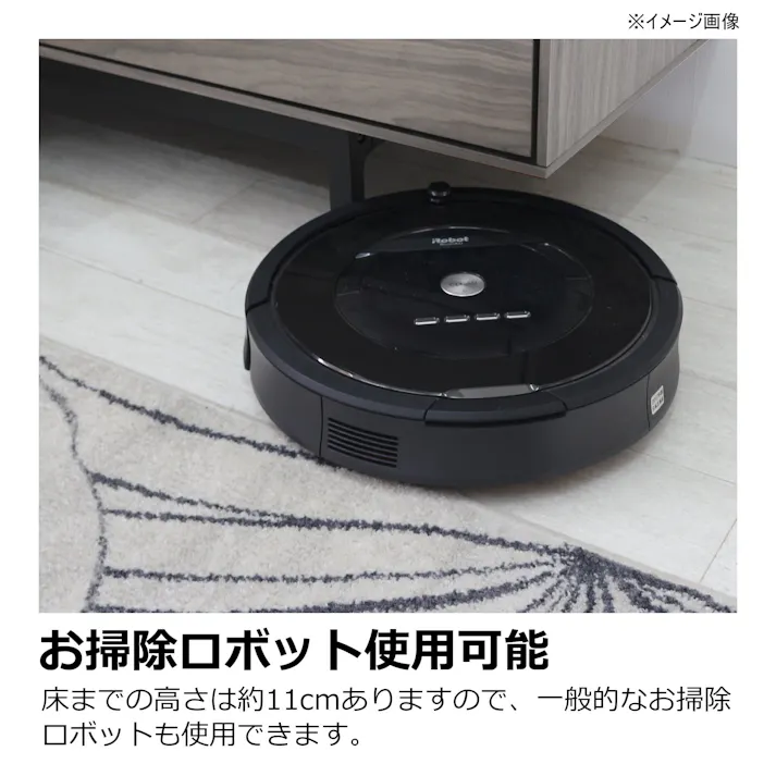 heisei サイドボード ロゼッタ グレー 幅120cm 371338 リビング収納 キャビネット 収納家具【別送品】