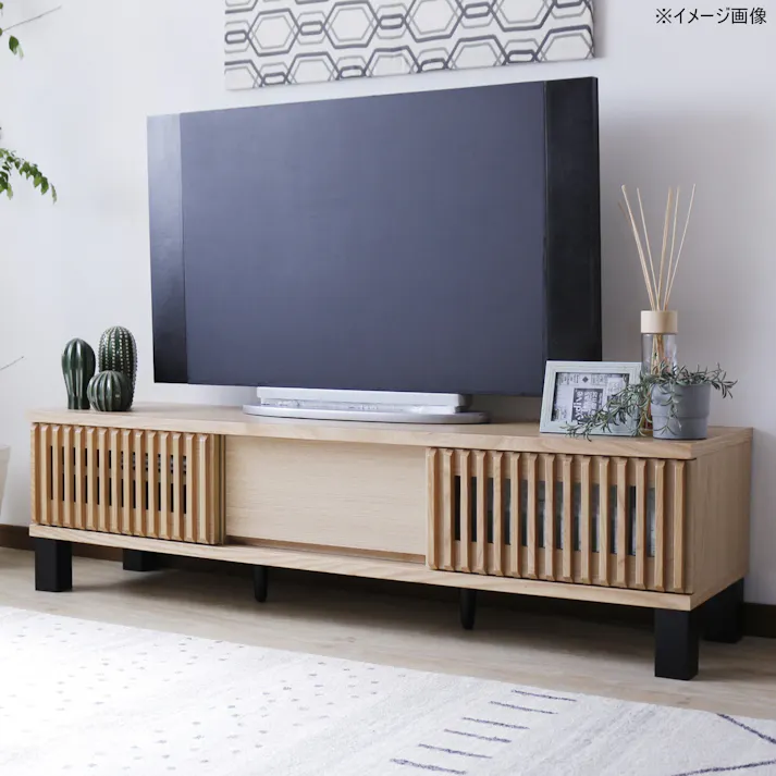 heisei テレビボード イブキ ナチュラル 幅150cm 384232 テレビ台 テレビ収納 ローボード【別送品】