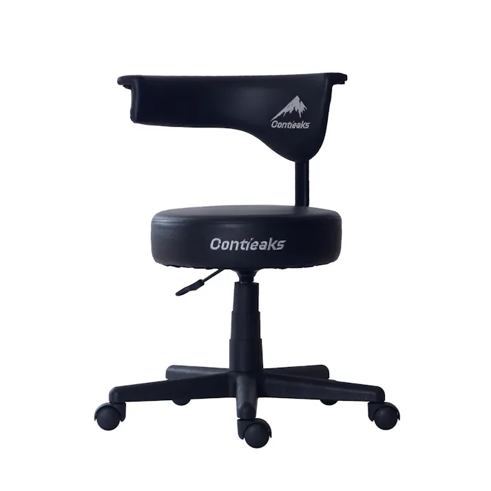 Contieaks(コンティークス) スツール アーク V2 ブラック 合皮 eスポーツ 426037 アーケードゲーム アケコン 丸椅子【別送品】