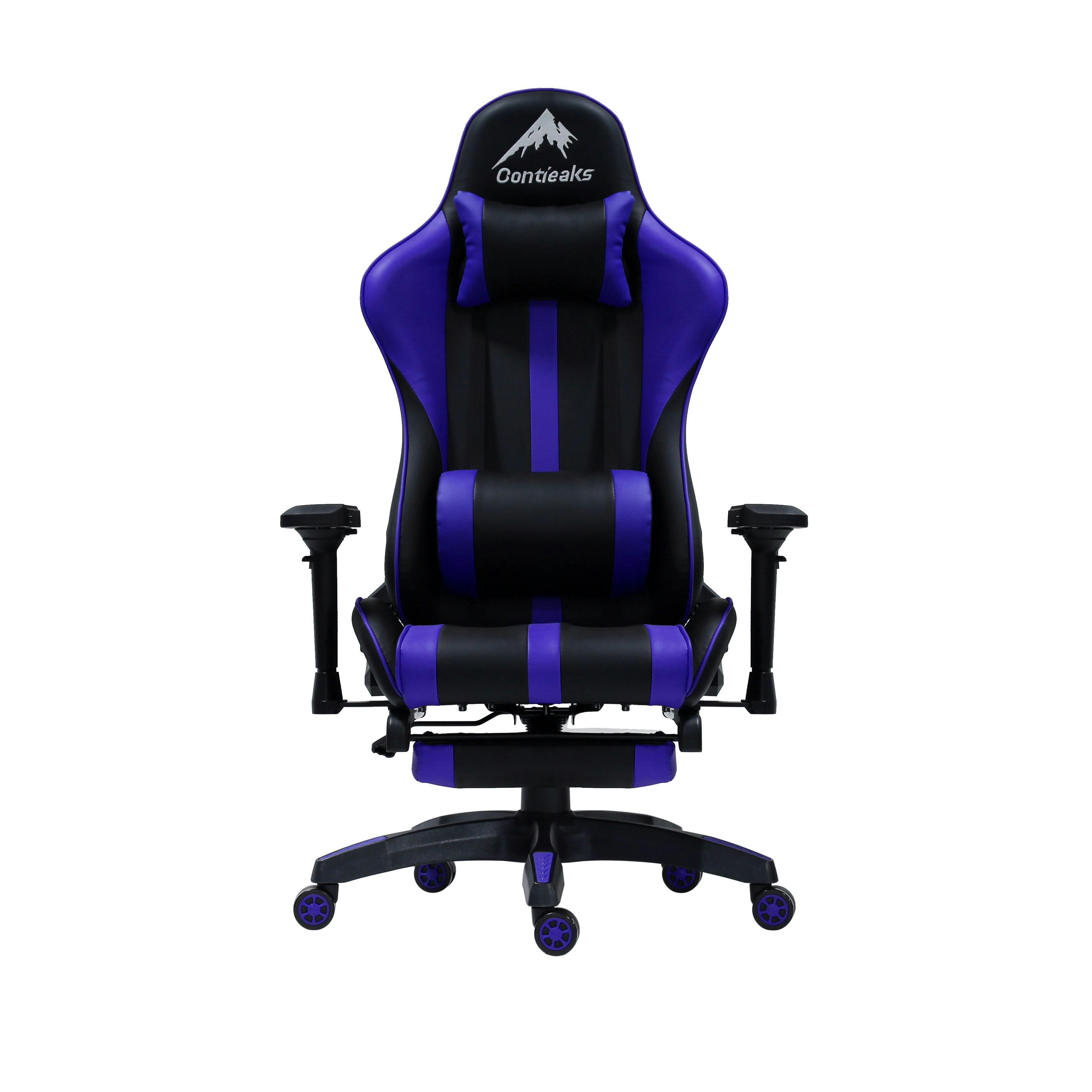 関家具 Contieaks(コンティークス) ゲーミングチェア ルセル V3 オットマン付きチェア ブルー 合皮 eスポーツ 426041 (配送方法:軒先渡し オフィスチェア 関家具 Contieaks(コンティークス) ゲーミングチェア ルセル V3 オットマン付きチェア ブルー 合皮 eスポーツ 426041 (配送方法:軒先渡し オフィスチェア