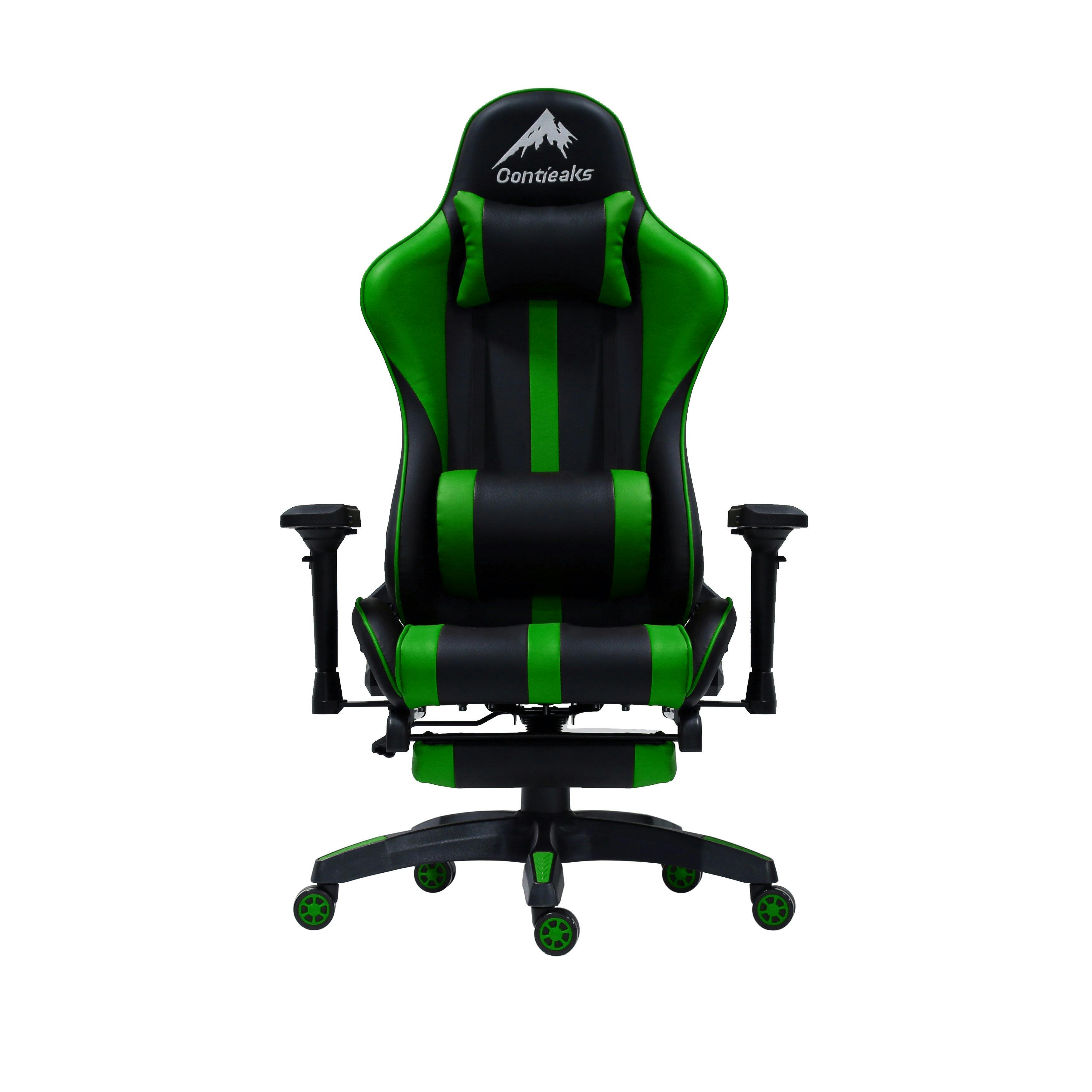 関家具 Contieaks(コンティークス) ゲーミングチェア ルセル V3 オットマン付きチェア グリーン 合皮 eスポーツ 426042 (配送方法:軒先渡 オフィスチェア 関家具 Contieaks(コンティークス) ゲーミングチェア ルセル V3 オットマン付きチェア グリーン 合皮 eスポーツ 426042 (配送方法:軒先渡 オフィスチェア
