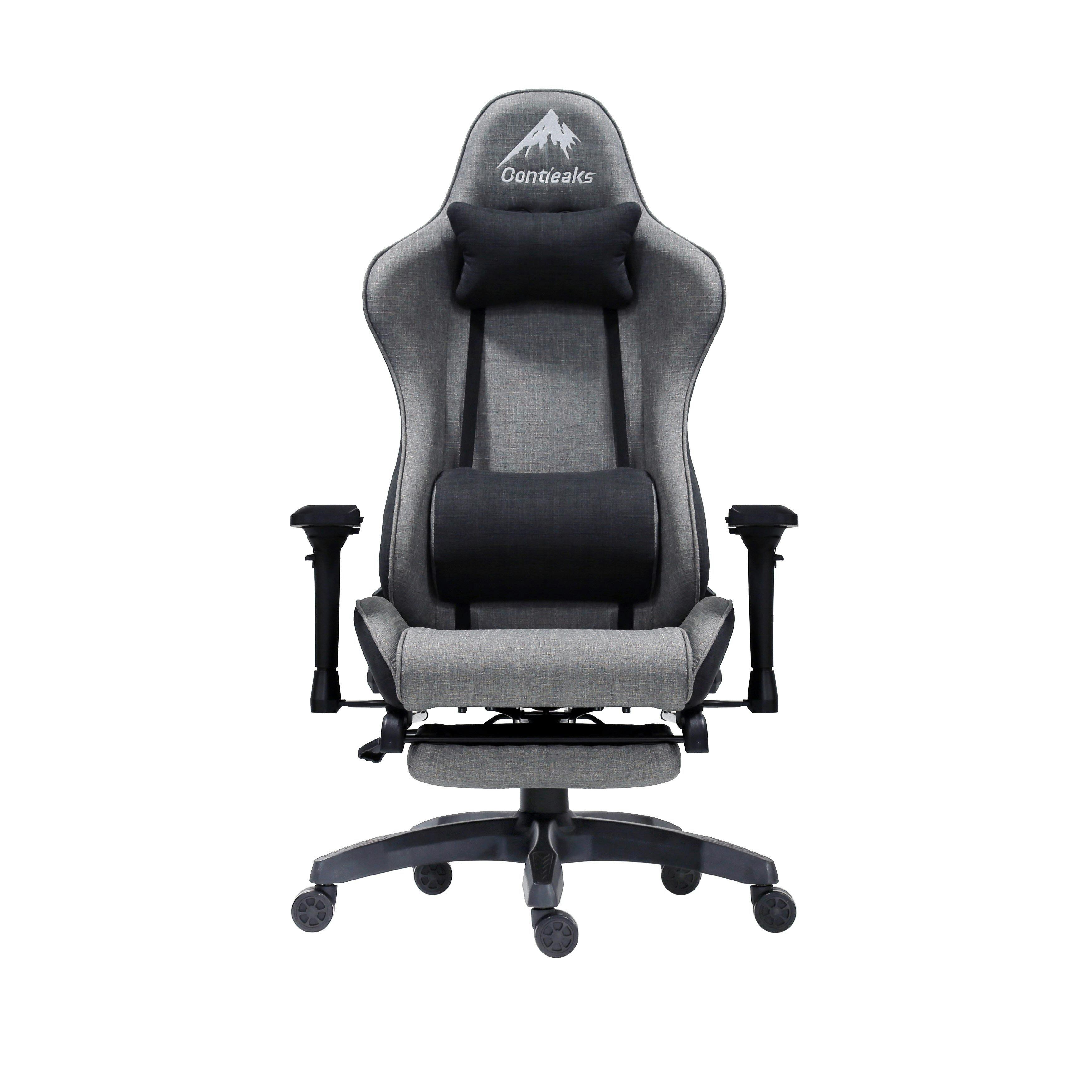 関家具 Contieaks(コンティークス) ゲーミングチェア シャスティーナ V3 オットマン付きチェア グレー ファブリック eスポーツ 426043 (配 オフィスチェア 関家具 Contieaks(コンティークス) ゲーミングチェア シャスティーナ V3 オットマン付きチェア グレー ファブリック eスポーツ 426043 (配 オフィスチェア