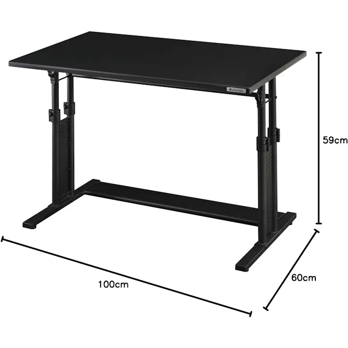 Bauhutte(バウヒュッテ) デスク BHD-1000M ブラック 幅100cm 昇降式 216133 PCデスク ゲーミングデスク 昇降デスク【別送品】