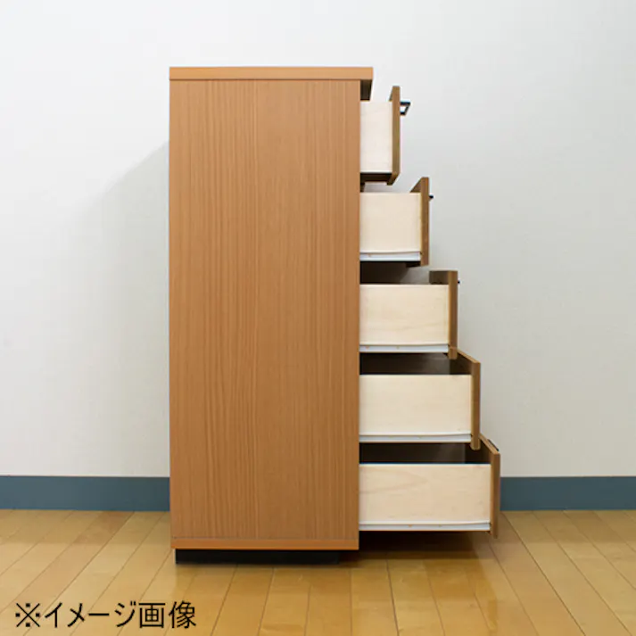 関家具 nakakei チェスト オルガ 幅45cm 5段タイプ 収納家具 376017(配送方法:軒下渡し) 4550139760178【別送品】