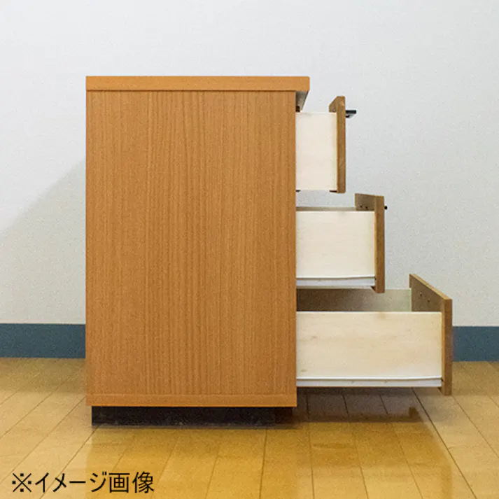 関家具 nakakei チェスト オルガ 幅80cm 3段タイプ 収納家具 376021(配送方法:開梱設置) 4550139760215【別送品】