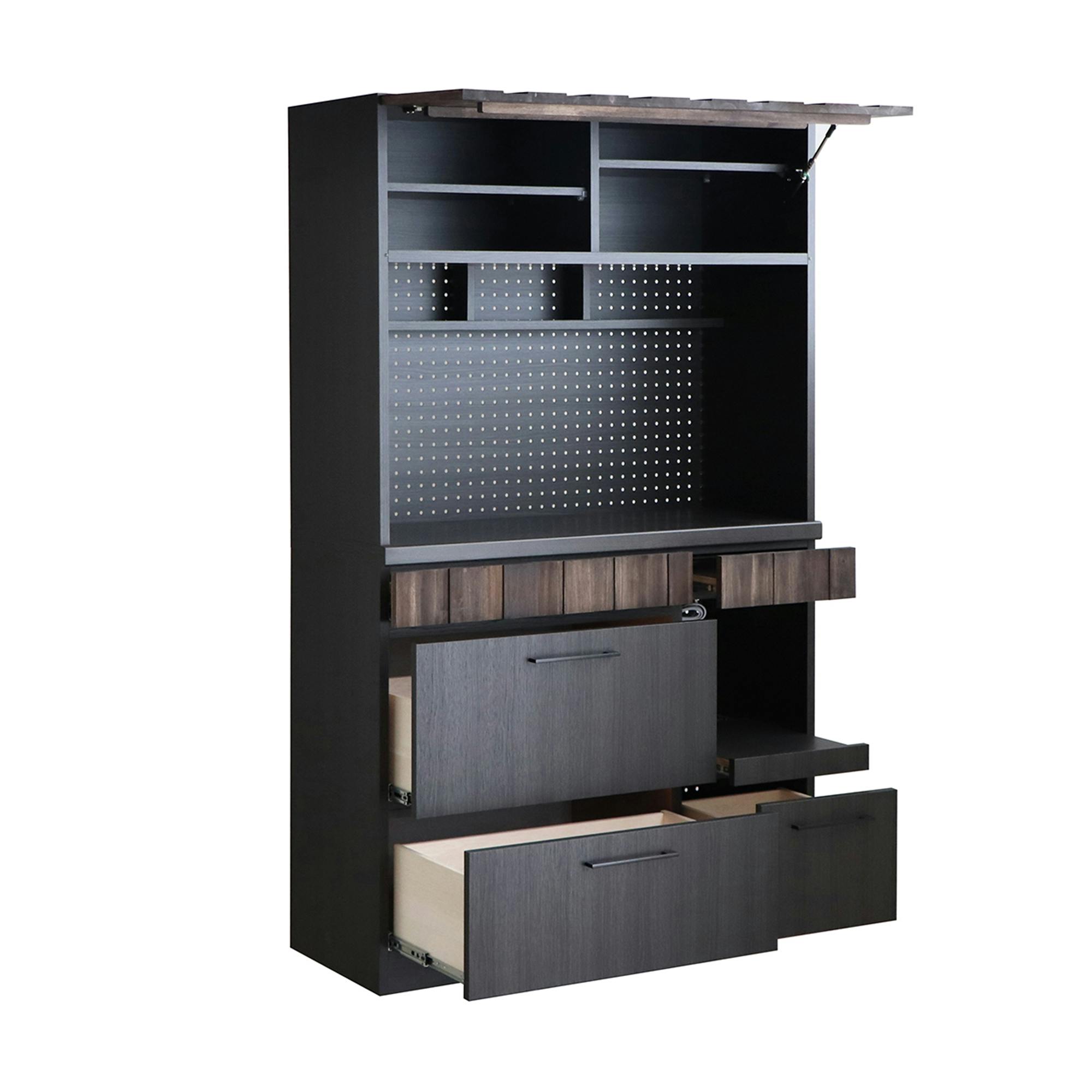 関家具 tohma キッチンボード Cタイプ レセ 幅105cm 上台：板扉 下台