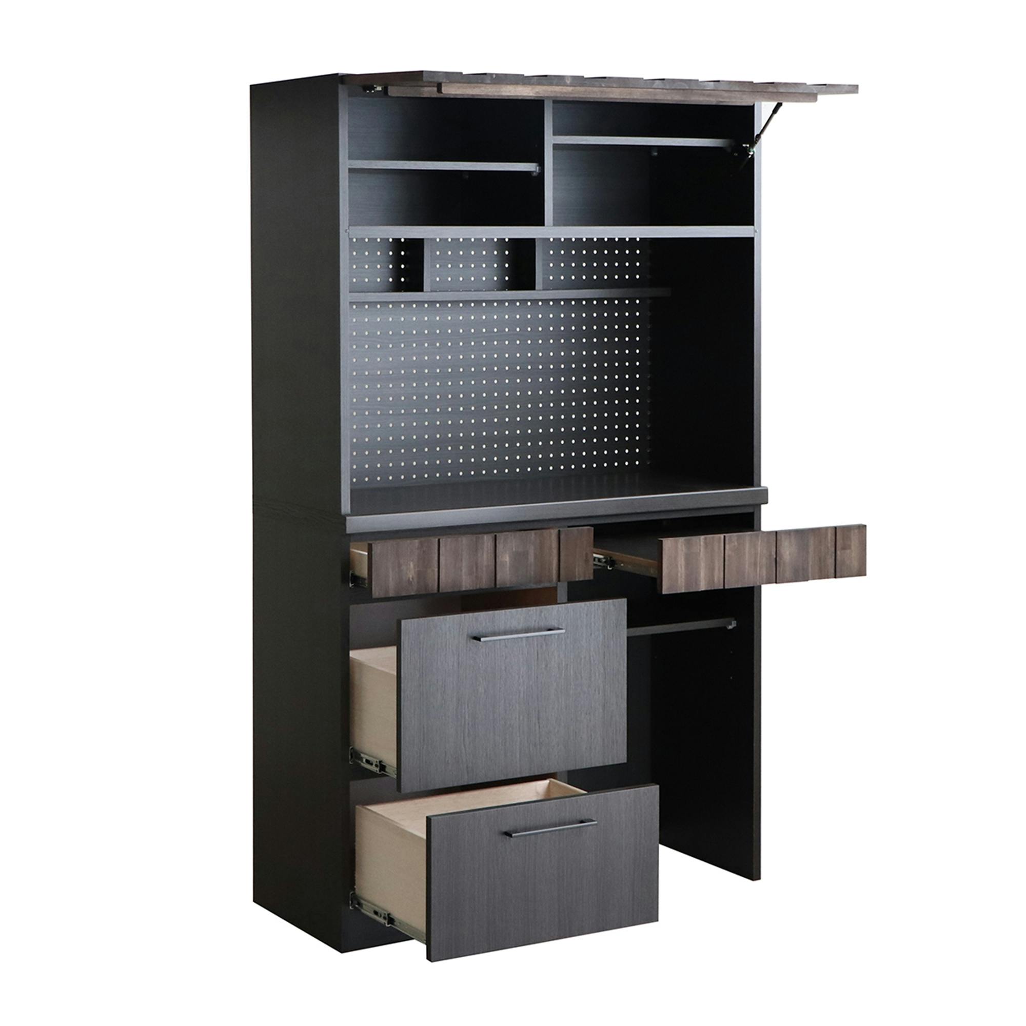 関家具 tohma キッチンボード Dタイプ レセ 幅105cm 上台：板扉 下台