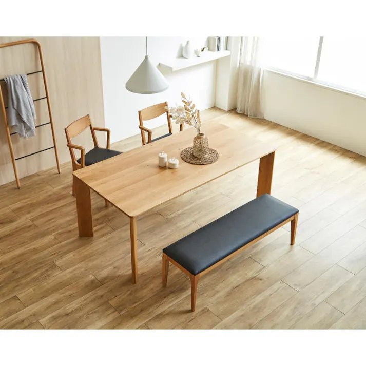 関家具 ToMeet マンティス ダイニングテーブル 幅160cm オーク 無垢材 ウレタン塗装 421347(配送方法:開梱設置) 4550140213472【別送品】