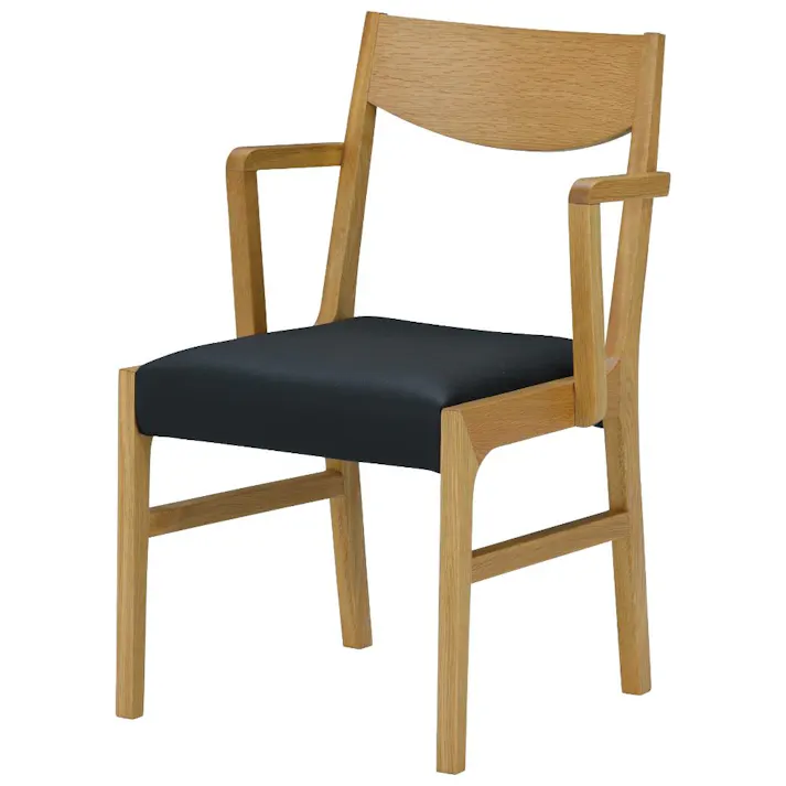 関家具 ToMeet マンティス ダイニングチェア ナチュラル オーク材 合成皮革 421349(配送方法:軒下渡し) 4550140213496【別送品】